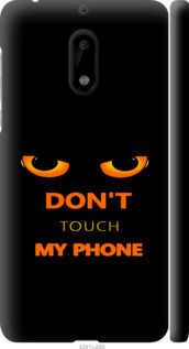 Чехол для Nokia 6 Don't touch the phone (Черный)