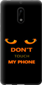 Чехол для Nokia 6 Don't touch the phone (Черный)