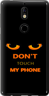 Чехол для Nokia 7 Don't touch the phone (Черный)