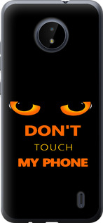 Чехол для Nokia C20 Don't touch the phone (Чорний)