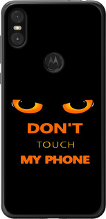 Чохол для Motorola One Don't touch the phone (Чорний)