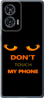 Чохол для Motorola Edge 50 Fusion Don't touch the phone (Чорний)
