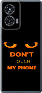 Чохол для Motorola Edge 50 Fusion Don't touch the phone (Чорний)