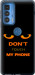 Чехол для Motorola Edge 20 Pro Don't touch the phone (Черный)