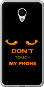 Чохол для Meizu M3s Don't touch the phone (Чорний)