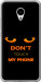 Чохол для Meizu M3s Don't touch the phone (Чорний)