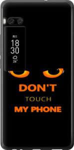 Чехол для Meizu Pro 7 Plus Don't touch the phone (Черный)