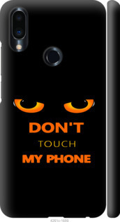 Чехол для Meizu Note 9 Don't touch the phone (Черный)