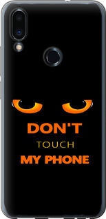 Чехол для Meizu Note 9 Don't touch the phone (Черный)