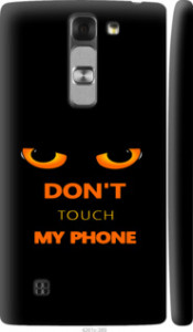 Чехол для LG G4c H522y Don't touch the phone (Черный)