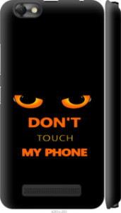 Чохол для Lenovo Vibe C A2020 Don't touch the phone (Чорний)