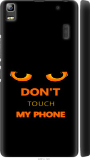Чохол для Lenovo A7000 Don't touch the phone (Чорний)
