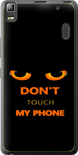 Чохол для Lenovo A7000 Don't touch the phone (Чорний)