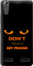 Чехол для Lenovo A6000 Don't touch the phone (Черный)