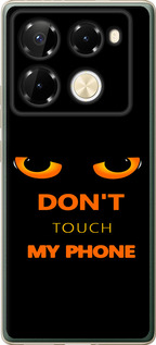 Чохол для Infinix Note 40 Pro 4G Don't touch the phone (Чорний)