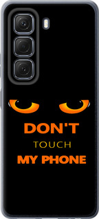 Чехол для Infinix Hot 50 4G Don't touch the phone (Черный)