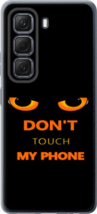 Чехол для Infinix Hot 50 4G Don't touch the phone (Черный)