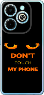 Чохол для Infinix Hot 40i Don't touch the phone (Чорний)