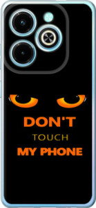 Чохол для Infinix Hot 40i Don't touch the phone (Чорний)