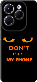 Чохол для Infinix Hot 40 Don't touch the phone (Чорний)