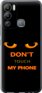 Чохол для Infinix Hot 12i Don't touch the phone (Чорний)