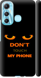 Чехол для Infinix Hot 11 Don't touch the phone (Черный)