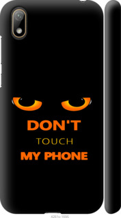 Чехол для Huawei Y5 2019 Don't touch the phone (Черный)