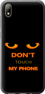 Чехол для Huawei Y5 2019 Don't touch the phone (Черный)