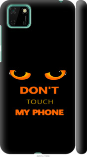Чехол для Huawei Y5p Don't touch the phone (Чорний)