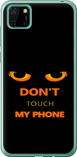 Чохол для Huawei Y5p Don't touch the phone (Чорний)