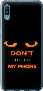 Чехол для Huawei Y6 2019 Don't touch the phone (Чорний)