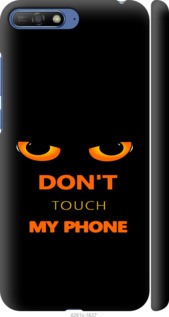 Чохол для Huawei Y6 2018 Don't touch the phone (Чорний)