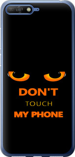 Чохол для Huawei Y6 2018 Don't touch the phone (Чорний)