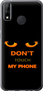 Чехол для Huawei Y8s Don't touch the phone (Черный)
