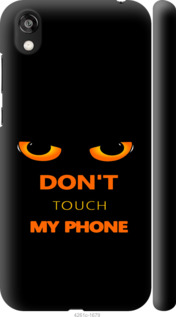Чехол для Huawei Honor 8S Don't touch the phone (Черный)