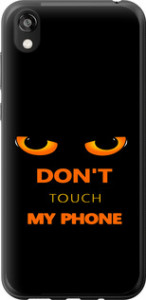 Чехол для Huawei Honor 8S Don't touch the phone (Черный)