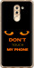 Чехол для Huawei Honor 6X Don't touch the phone (Черный)