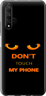 Чехол для Huawei Honor 20 Don't touch the phone (Черный)