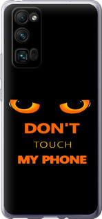 Чехол для Huawei Honor 30 Pro Don't touch the phone (Черный)