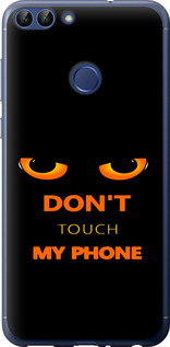 Чехол для Huawei P Smart Don't touch the phone (Черный)