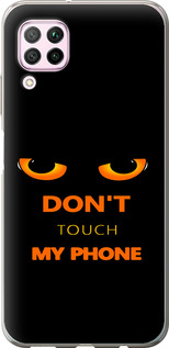 Чохол для Huawei P40 Lite Don't touch the phone (Чорний)