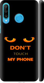 Чохол для Huawei P30 Lite Don't touch the phone (Чорний)