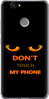 Чехол для Huawei Nova Don't touch the phone (Черный)