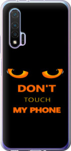 Чехол для Huawei Nova 6 Don't touch the phone (Черный)