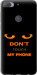 Чохол для HTC Desire 12 Plus Don't touch the phone (Чорний)