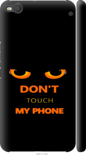 Чехол для HTC One X9 Don't touch the phone (Черный)