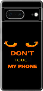 Чехол для Google Pixel 7 Don't touch the phone (Черный)