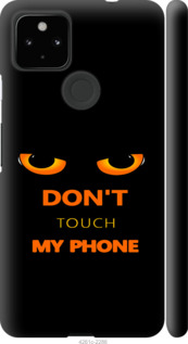 Чехол для Google Pixel 5A Don't touch the phone (Черный)