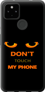 Чехол для Google Pixel 5A Don't touch the phone (Черный)