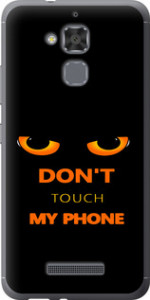 Чехол для Asus Zenfone 3 Max ZC520TL Don't touch the phone (Черный)